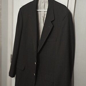 Harold Powell Men Dark Greenish Gray Suit Jacket Only   44L